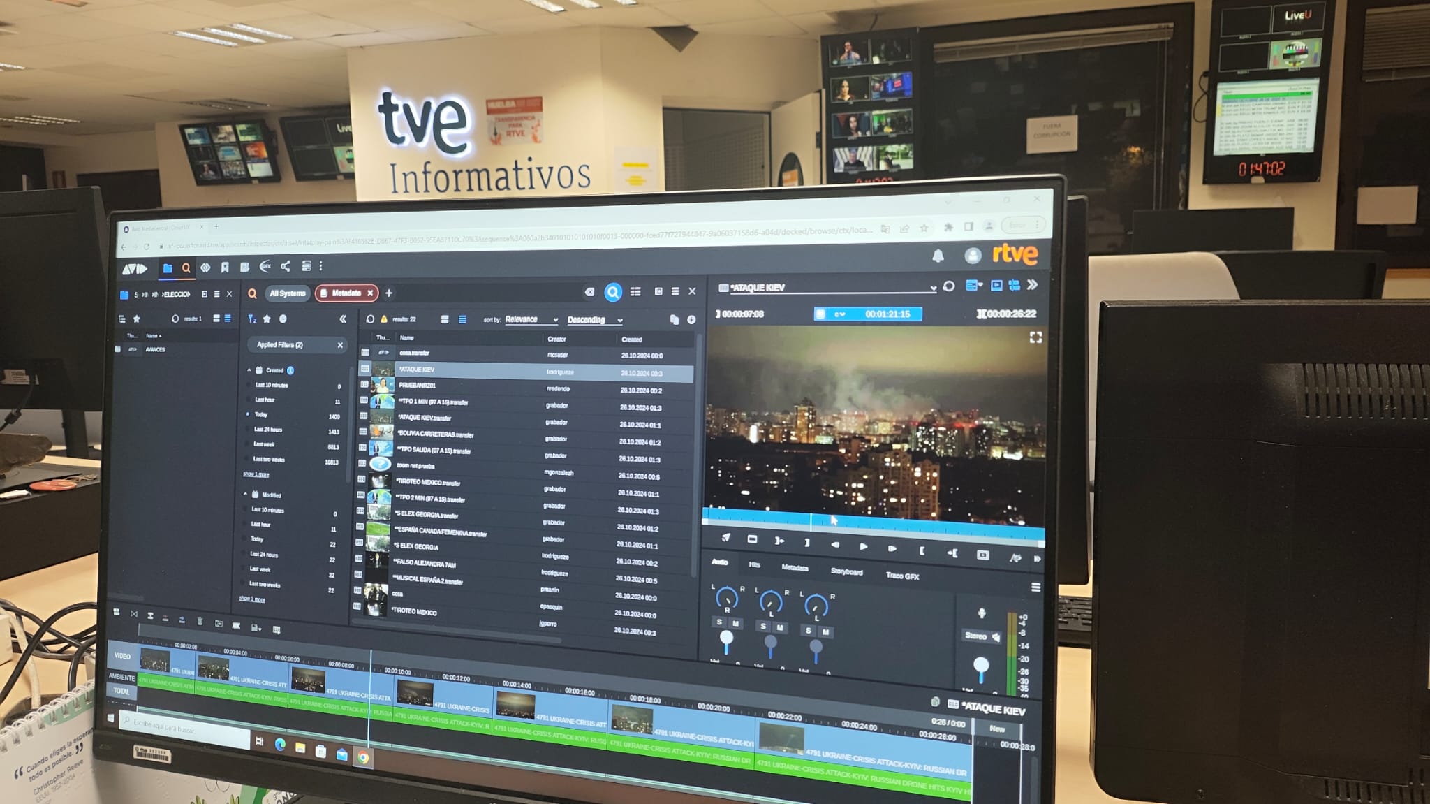 Renovación integral de sistema de Informativos de RTVE