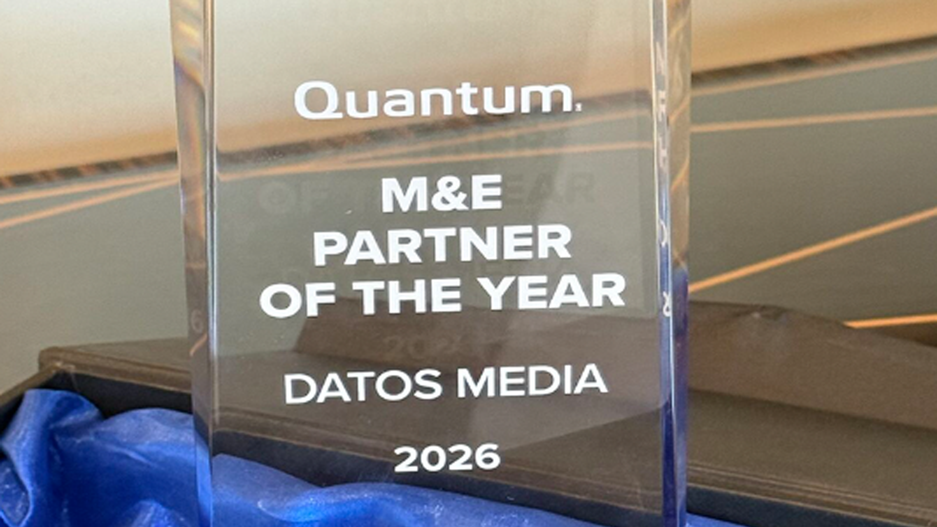 <p>Premio Partner del A&ntilde;o de Media &amp; Entertainment en EMEA de Quantum</p>